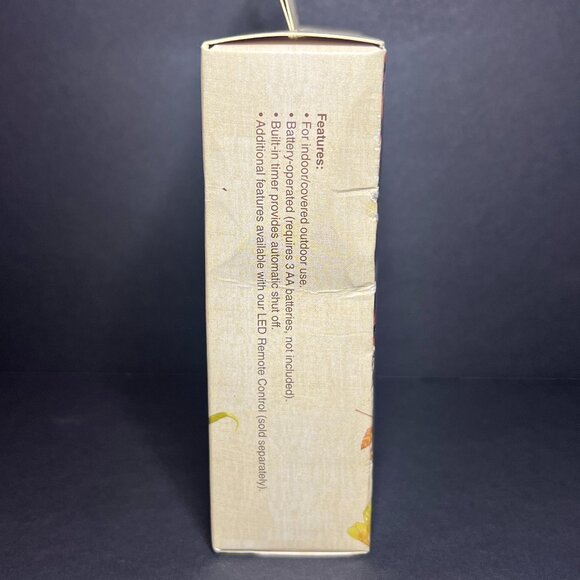 NIB Pier 1 Imports Halloween 10ft Pumpkin Glimmer Strings 40 Flexible LED Lights - Picture 3 of 5